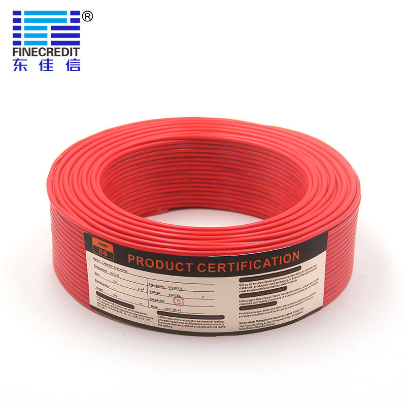 2.5-10mm2 H07V-K Household Electrical Cable Copper Conductor Pvc Insulation